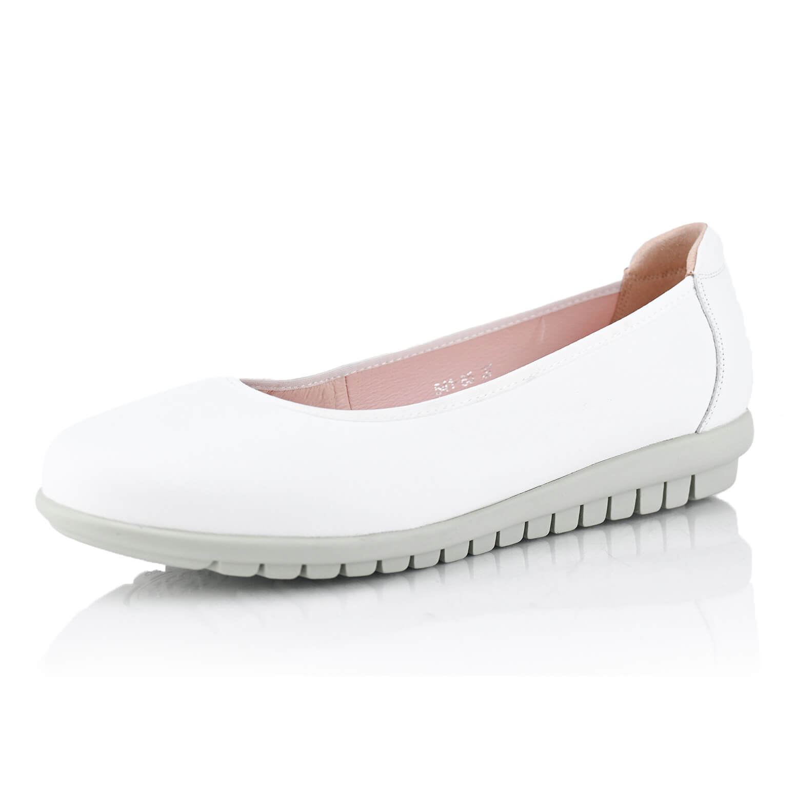 נעלי סירה לבנות עם פלטפורמה – תמונה 2