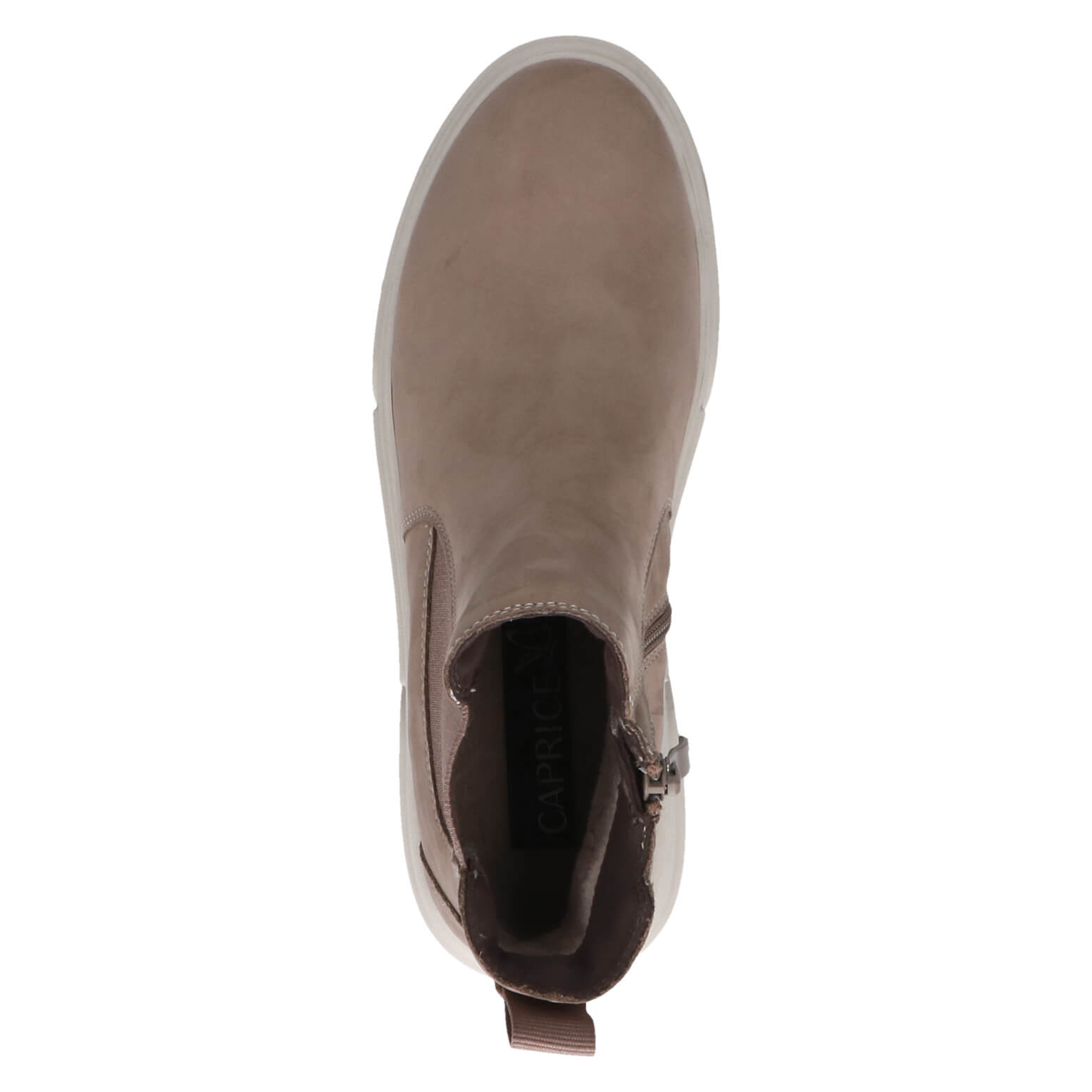 מגפון פלטפורמה ספורטיבי נובוק בצבע חום טאופ – תמונה 4