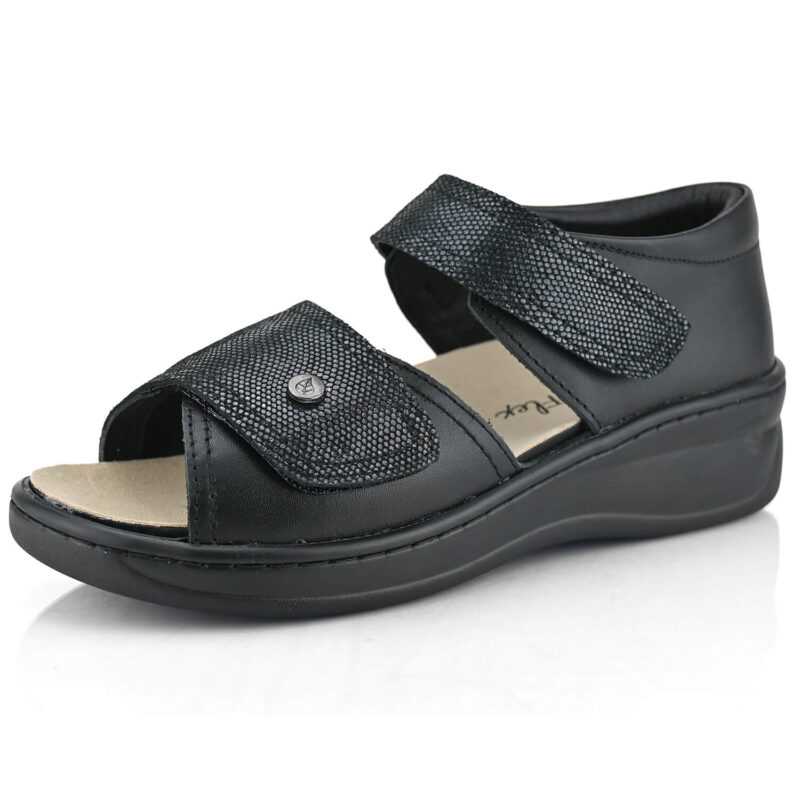 סנדלי Rotterdam בצבע שחור