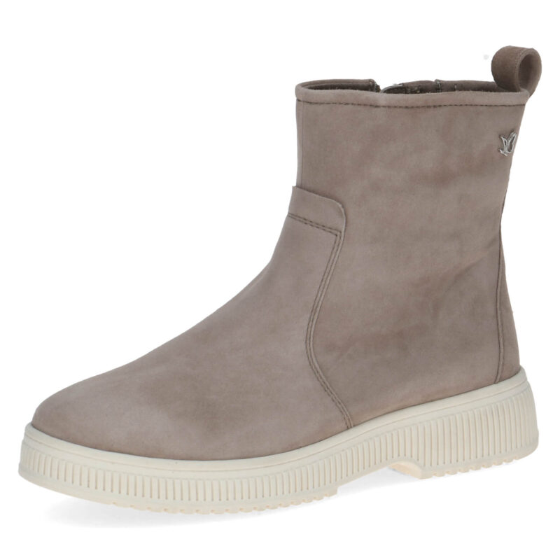 מגפוני KAIA קלילים בצבע טאופ בהיר עם מרקם זמש