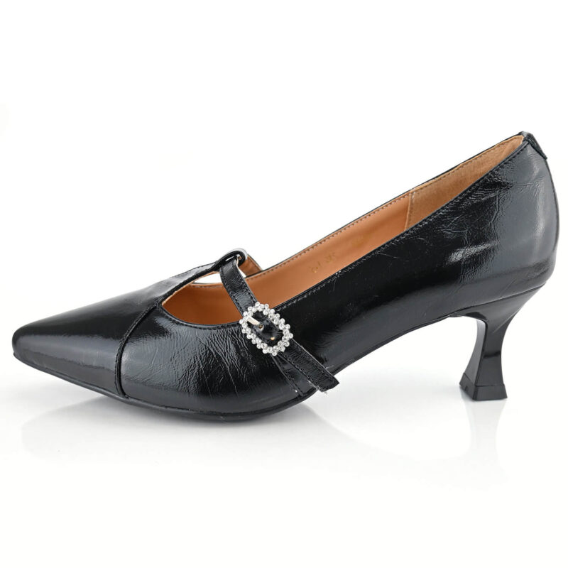 נעלי סירה דגם Abilene בצבע שחור לקה