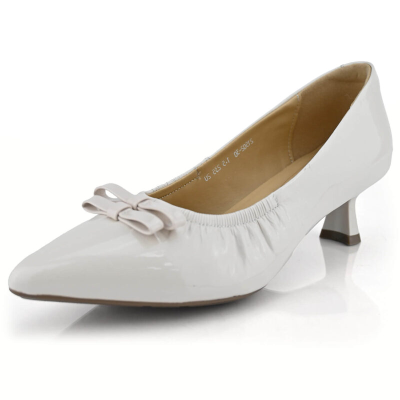 נעלי כלות דגם Barstow בצבע לבן מבריק