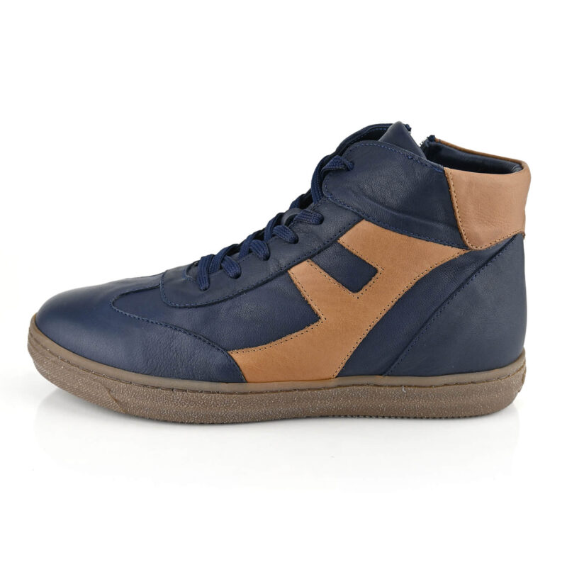 נעלי סניקרס SOPHIA בשילוב כחול וחום