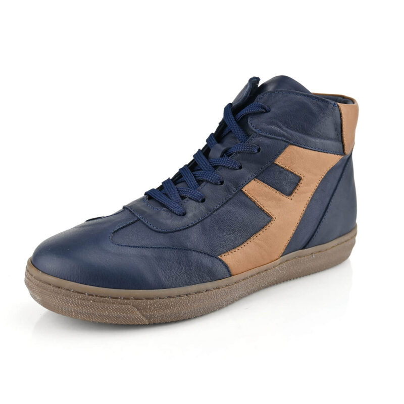 נעלי סניקרס SOPHIA בשילוב כחול וחום