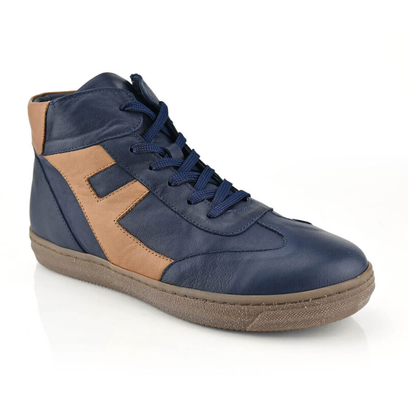 נעלי סניקרס SOPHIA בשילוב כחול וחום