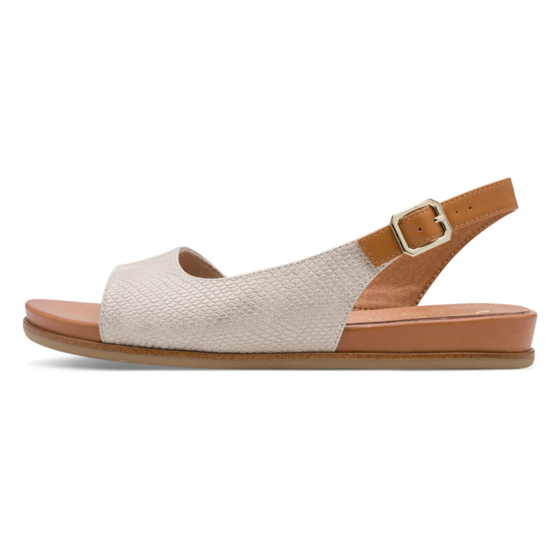 סנדלים VIOLA אלגנטיות בצבע לבן קרוקו