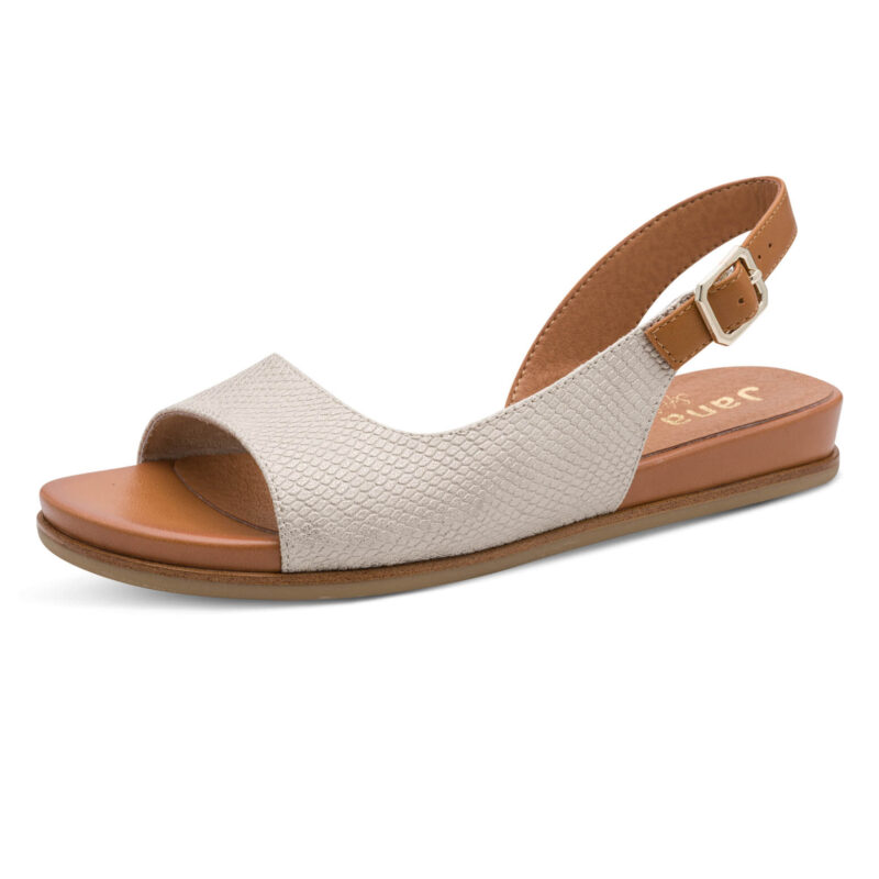 סנדלים VIOLA אלגנטיות בצבע לבן קרוקו