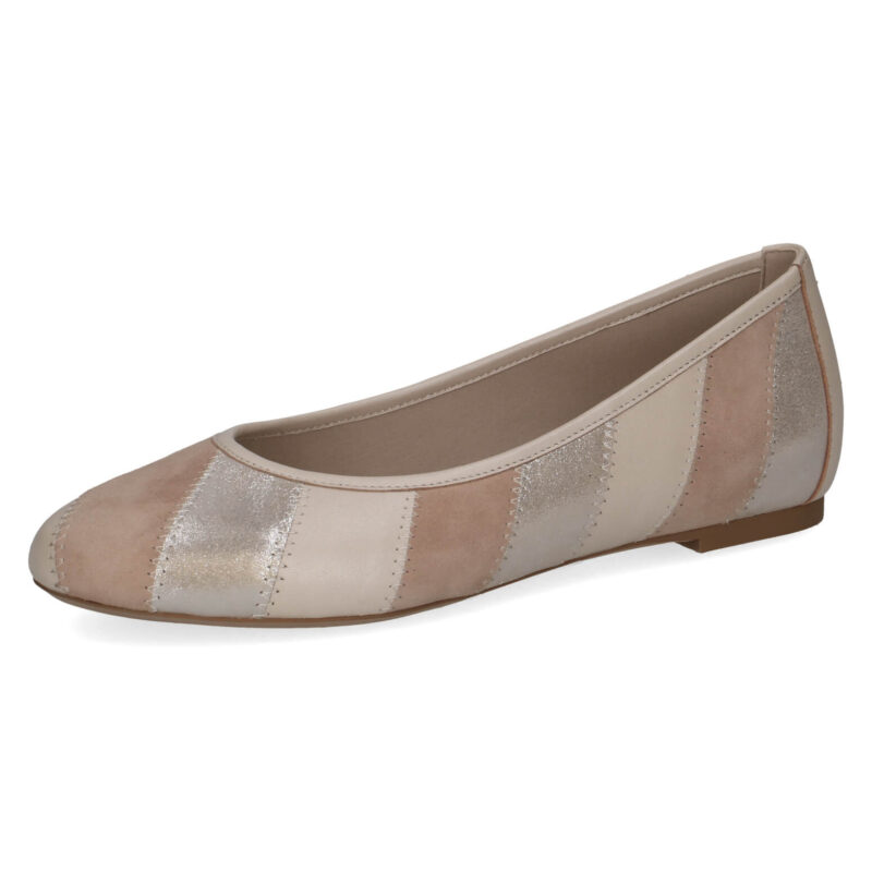נעלי בלרינה ELSA בצבע בז' מטאלי