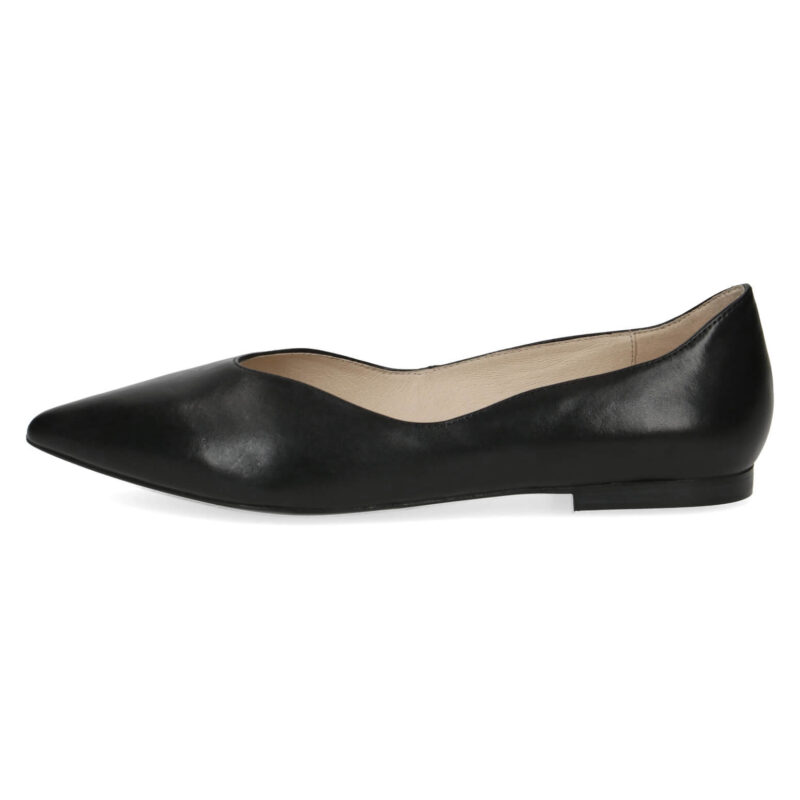 נעלי בלרינה KOSIMA מעוצבות בצבע שחור לק