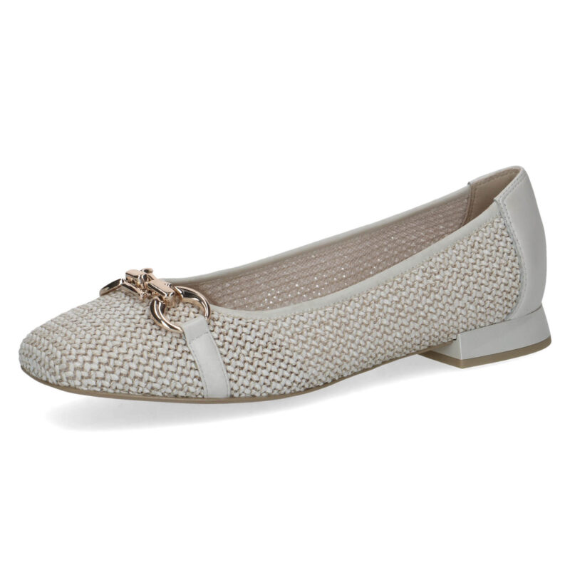 נעלי סירה VANNY מעוצבות בצבע לבן בז'