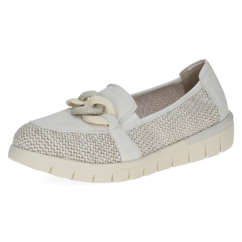 נעלי מוקסין BRIDGET בצבע לבן