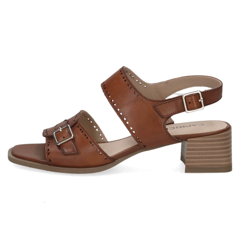 סנדלי SIENA רצועת סקוטש בצבע חום קוניאק