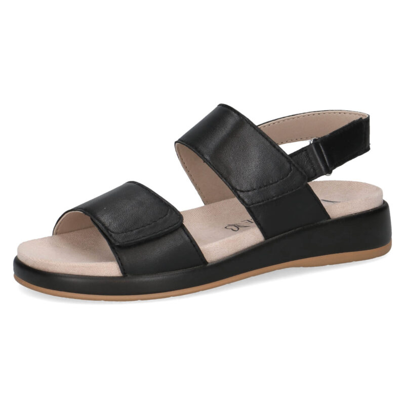 סנדלי ELVANA שתי רצועות בצבע שחור