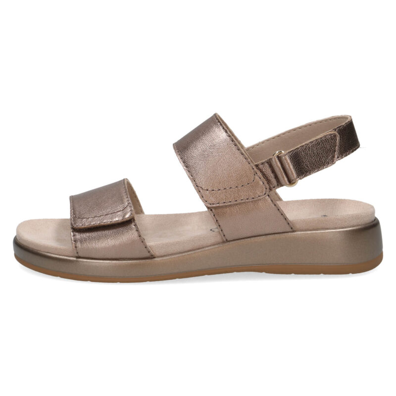 סנדלי ELVANA שתי רצועות בצבע מטאלי