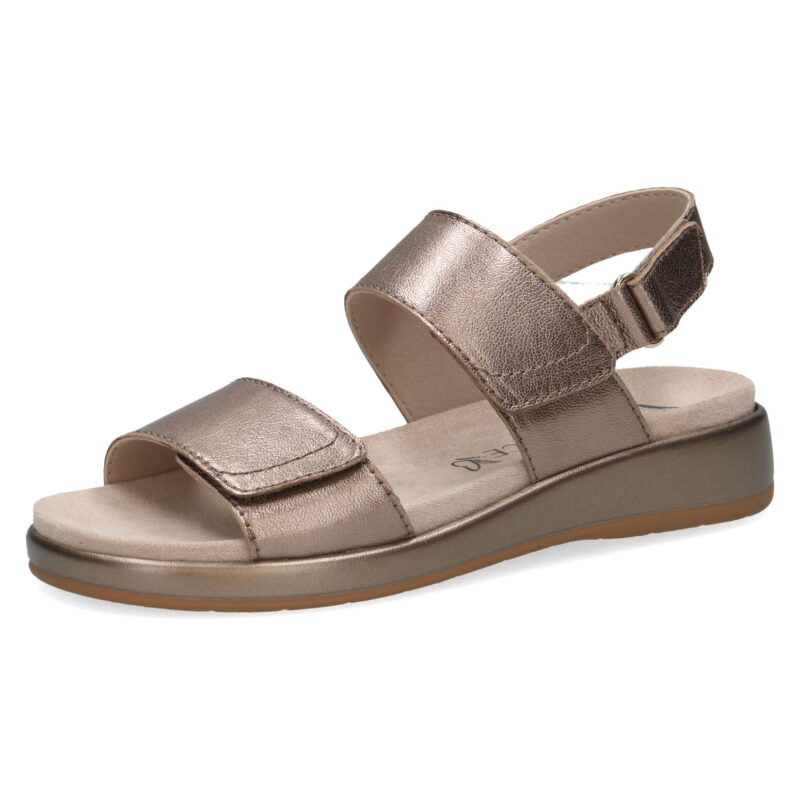 סנדלי ELVANA שתי רצועות בצבע מטאלי