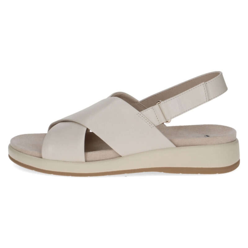 סנדלי ELVANA רצועות מצטלבות בצבע קרם