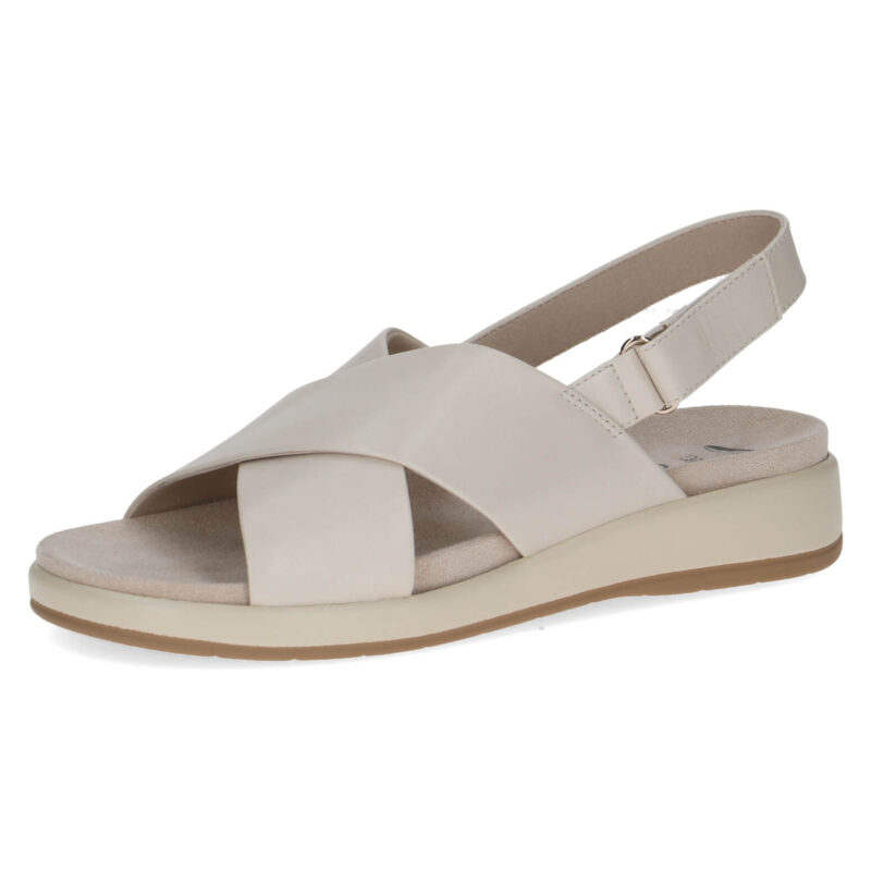 סנדלי ELVANA רצועות מצטלבות בצבע קרם