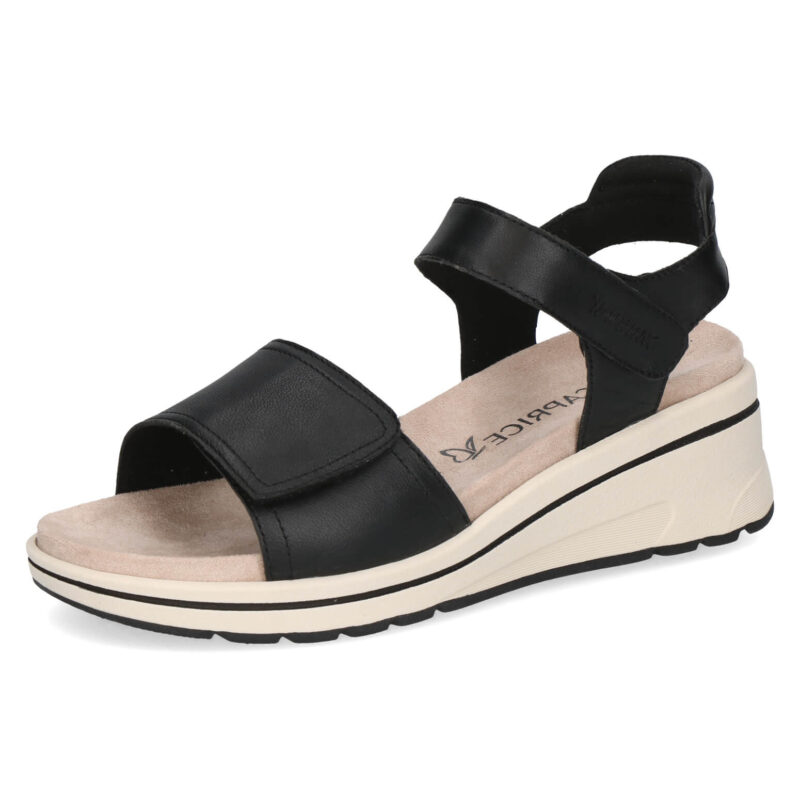 סנדלי GALINA רצועות סקוטש בצבע שחור