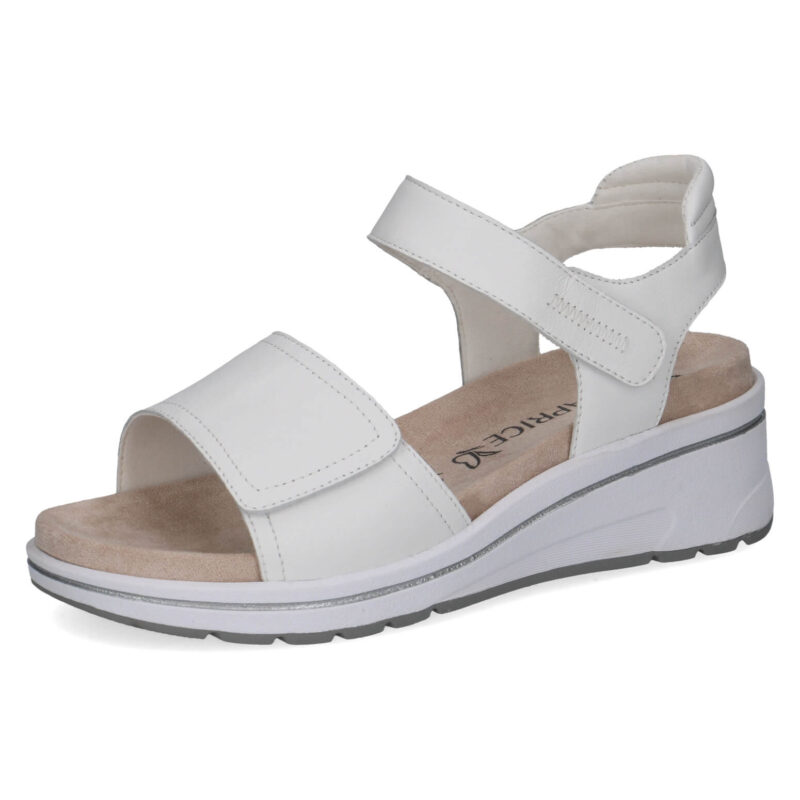 סנדלי GALINA רצועות סקוטש בצבע לבן