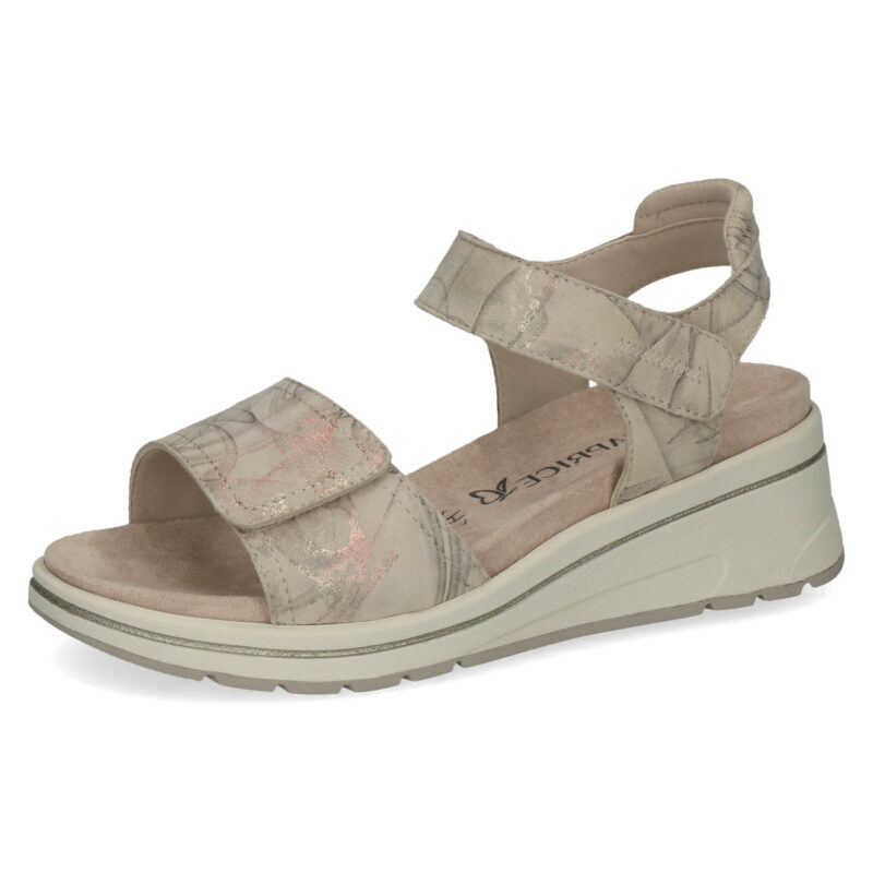 סנדלי GALINA רצועות סקוטש בצבע בז'