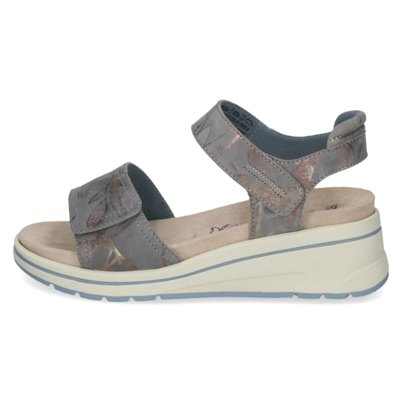 סנדלי GALINA רצועות סקוטש בצבע כחול