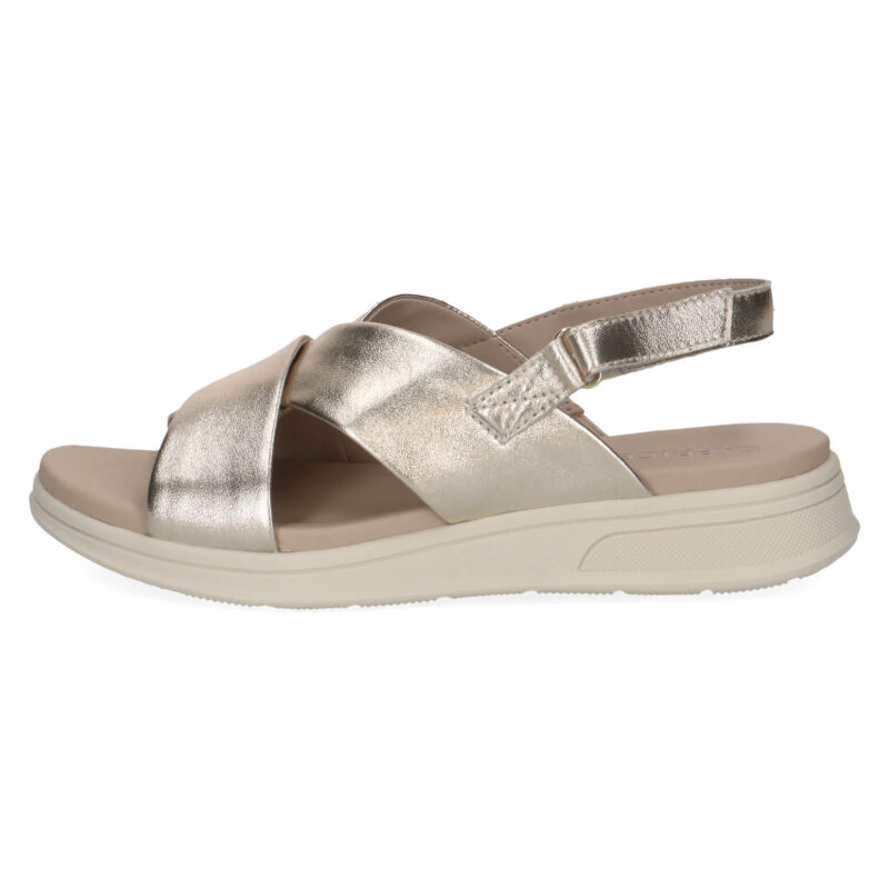 סנדלי KANDY רצועות איקס בצבע מטאלי