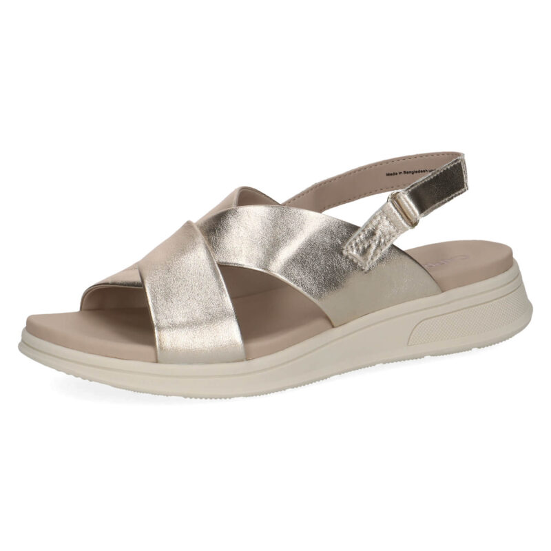 סנדלי KANDY רצועות איקס בצבע מטאלי