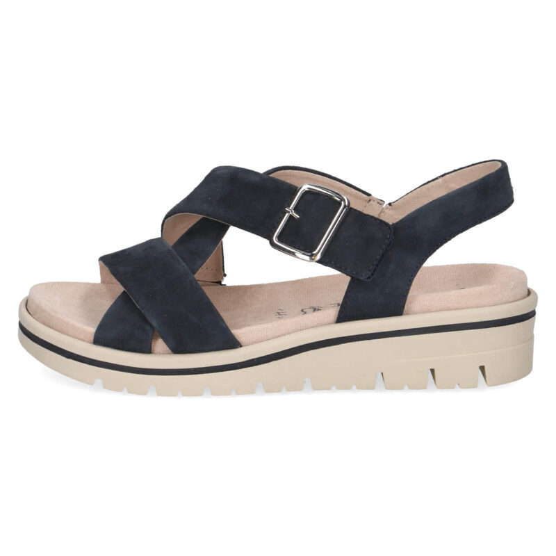 סנדלים EMILIA מעוצבים בצבע כחול זמש