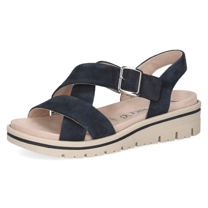 סנדלים EMILIA מעוצבים בצבע כחול זמש