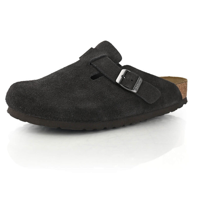 כפכפי Ginger סגורים מלפנים בצבע חום כהה זמש