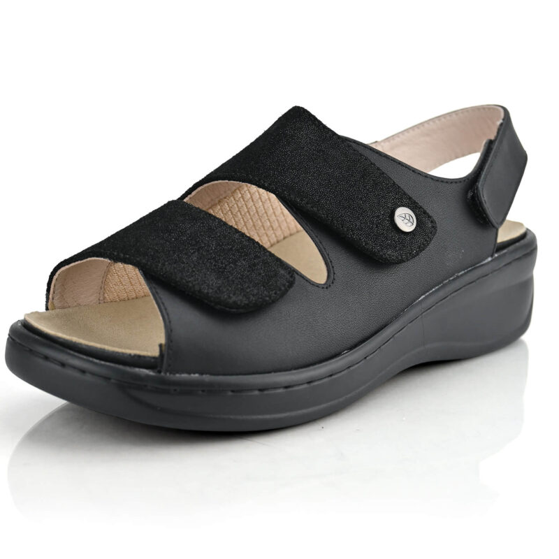 סנדלי Malaga בצבע שחור