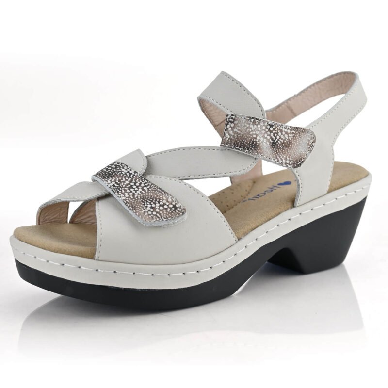 סנדלים Maryland בצבע נחש טאופ