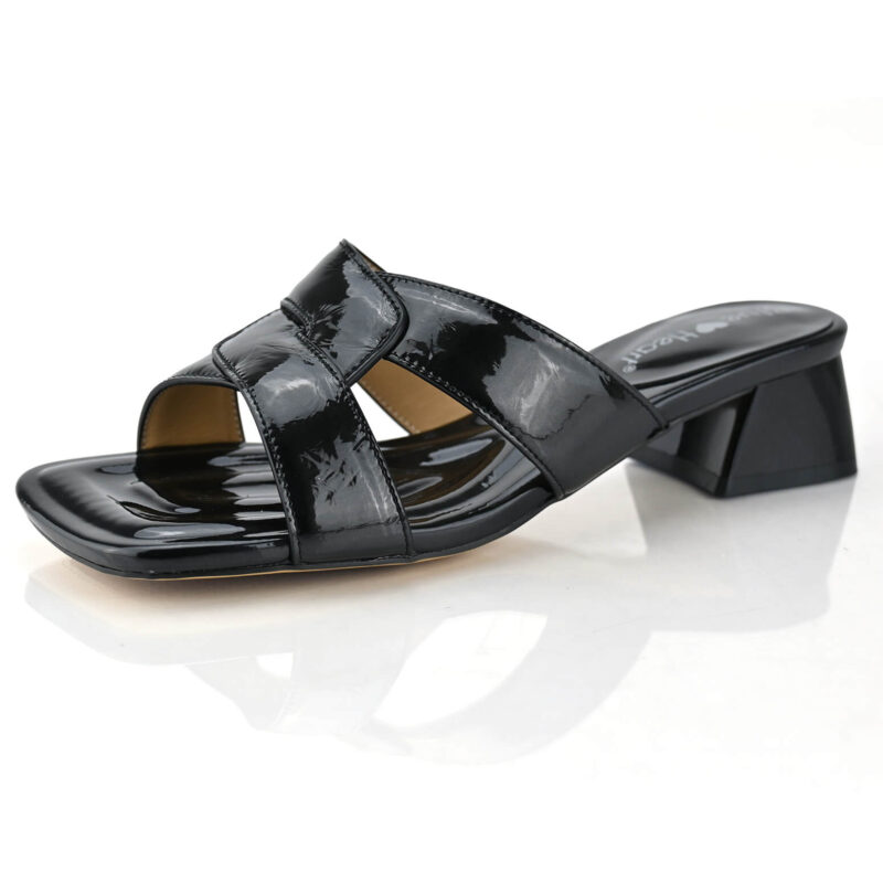 כפכפים Auburn בצבע שחור מבריק