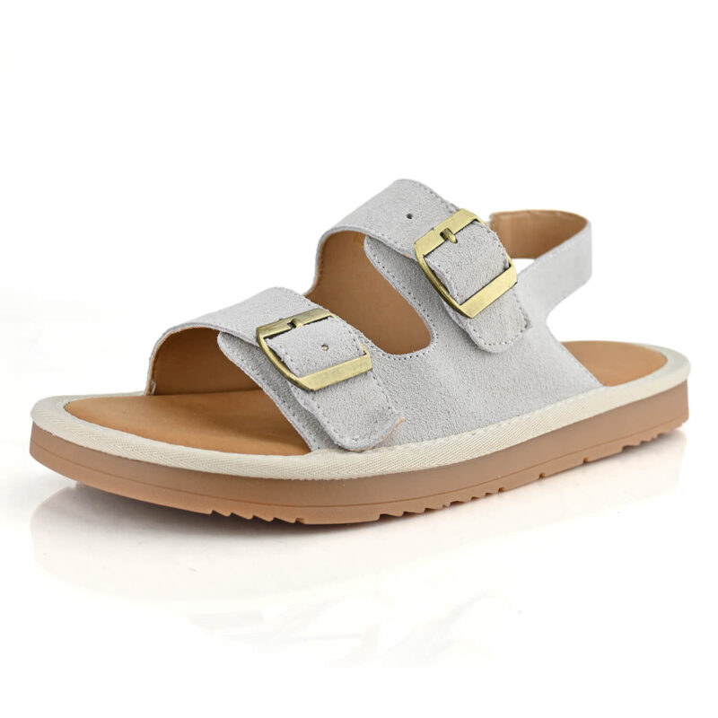 סנדלים Fairmont בצבע אפור בהיר