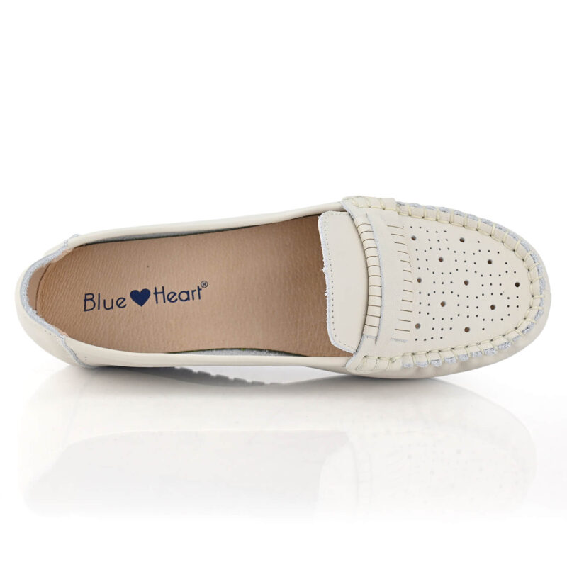 נעלי מוקסין Meadowbrook בצבע לבן