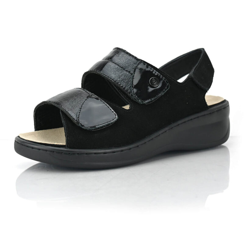 סנדלי Toulouse בצבע שחור משולב