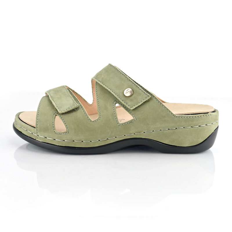 כפכפי Bruges בצבע ירוק זמש