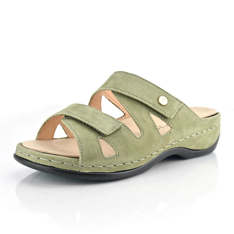 כפכפי Bruges בצבע ירוק זמש